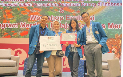 Mahasiswa PWK UNDIP berhasil meraih juara 1 Nasional dalam Lomba Penghargaan Karya Terbaik Studio Perencanaan Tata Ruang 2021